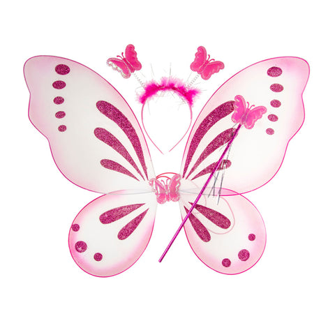 Duckiez Butterfly Wings with Magic Wand Tiara