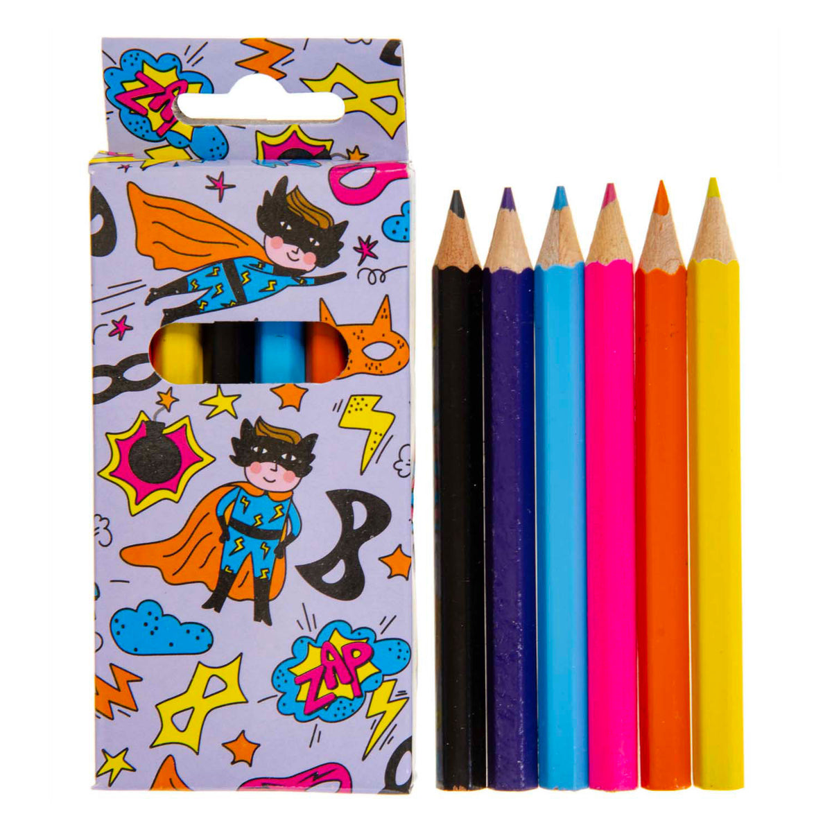 Matite colorate Duckiez supereroe, 6 pz.