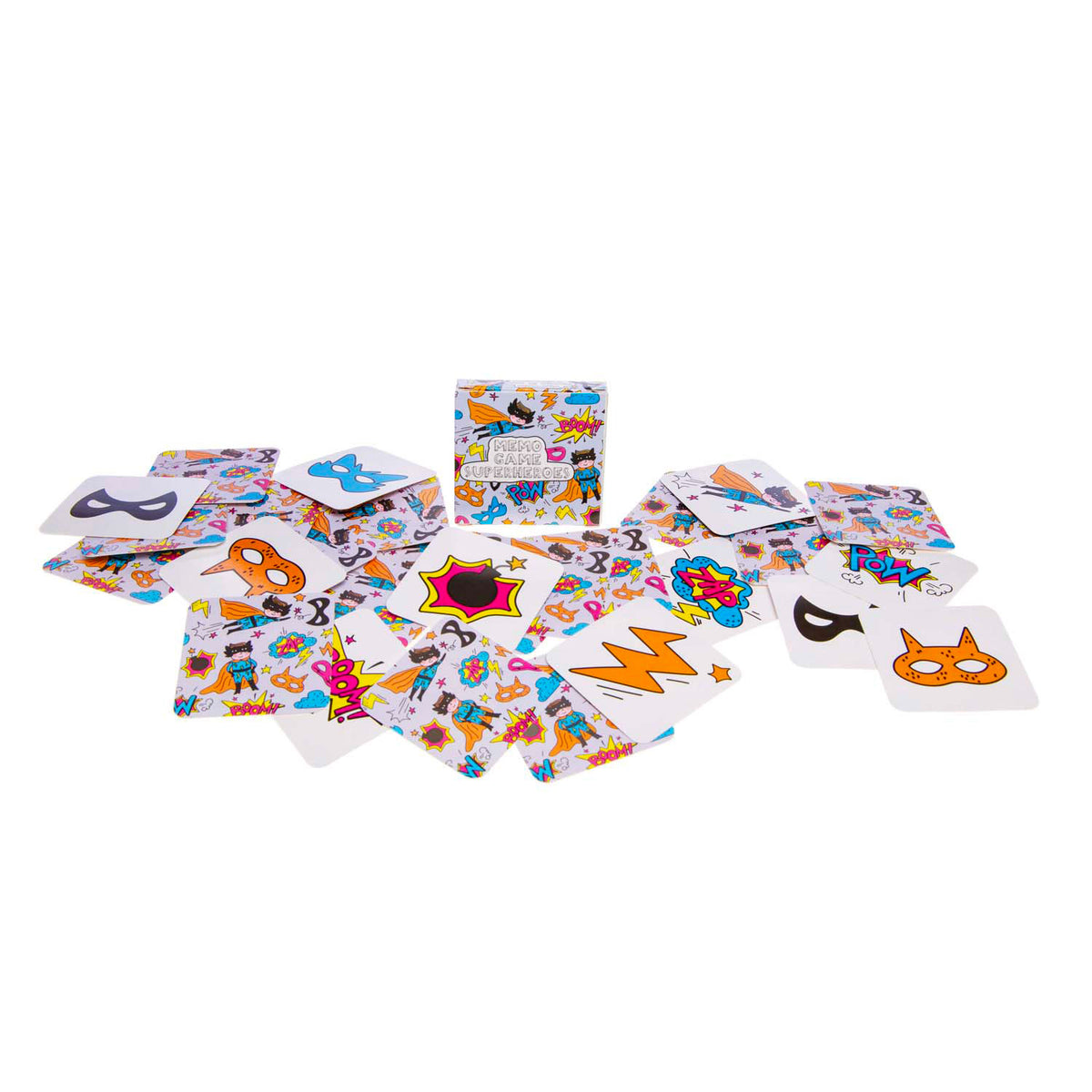 Duckiez mini gioco promemoria supereroi, 28 carte