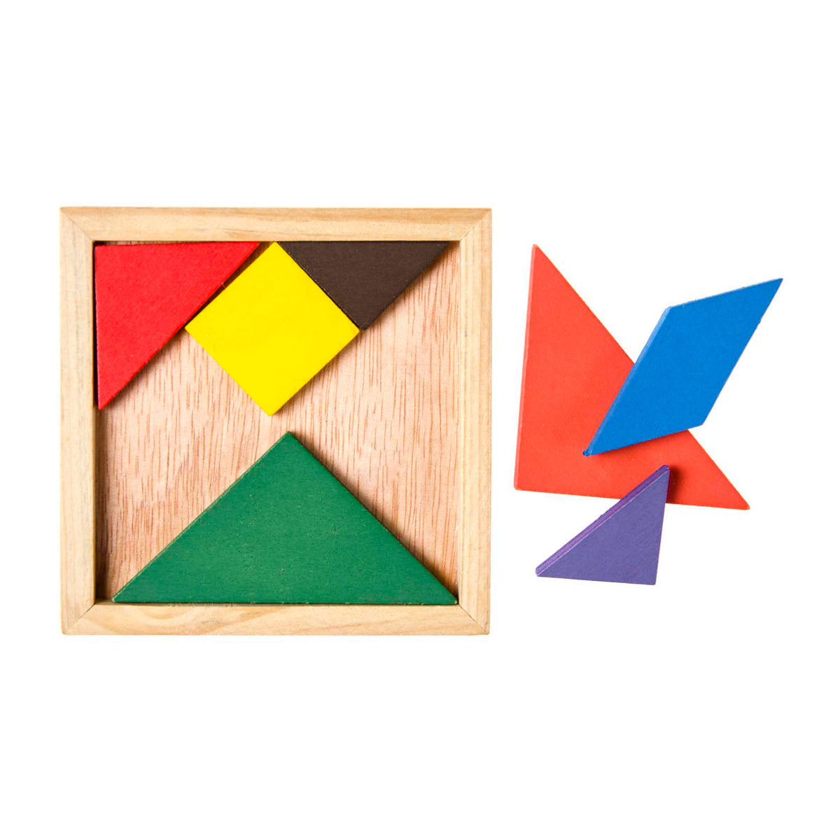 Puzzle tangram in legno Duckiez, 7 pz.