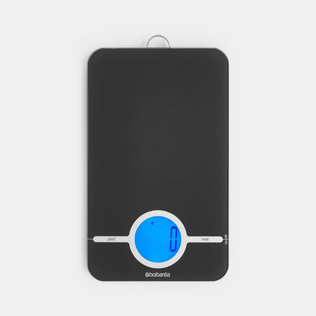 Brabantia gustoso+ bilancia da cucina digitale - alimentata a batteria - grigio scuro