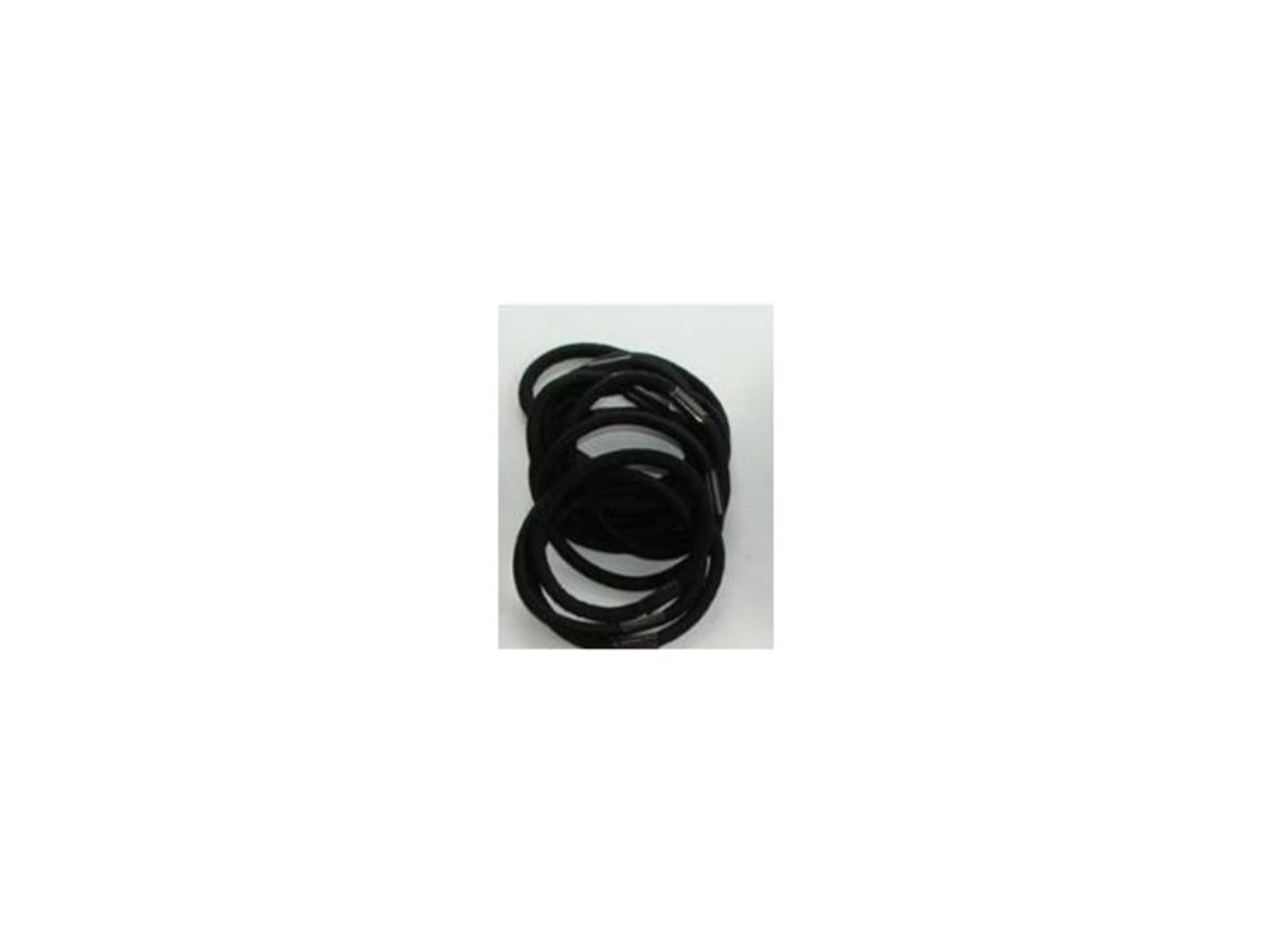 Elastici per capelli neri 5 cm confezione da 12 pezzi