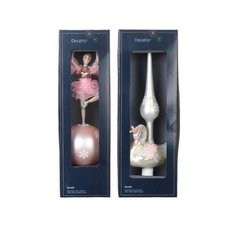 Decoris Peak Ballerina Cigno in vetro ca. 29 cm