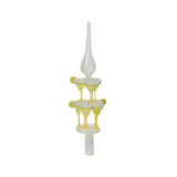 Torre cocktail Decoris Peak in vetro 31 cm giallo-verde