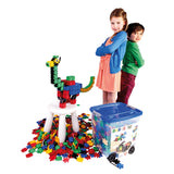 Mattoncini da costruzione Clics con scatola a rulli - set di costruzione 25in1