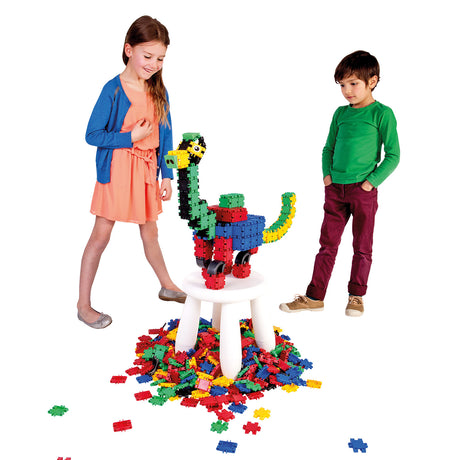 Mattoncini da costruzione Clics con scatola a rulli - set di costruzione 25in1