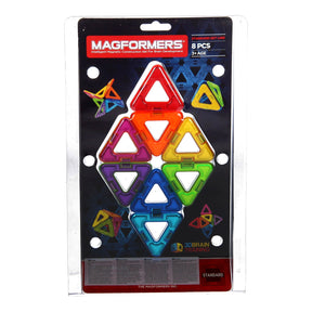 Linea di set standard triangolare Magformers - 8 parti - set di costruzione magnetico