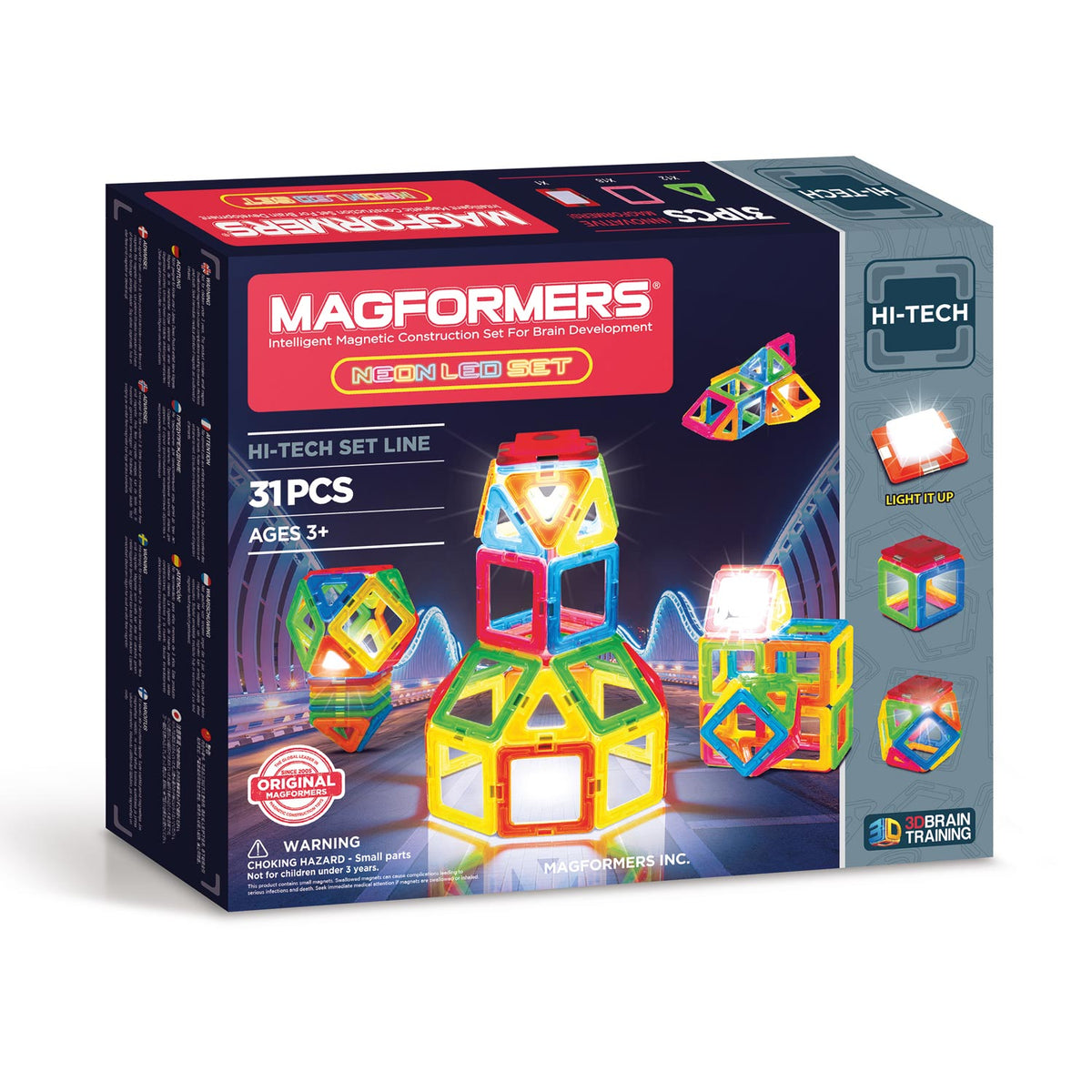 Set LED NEON MAGFORMERS, 31DLG.