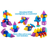Blockaroo blocchi magnetici in schiuma per scatola per aereo, 10 pz.