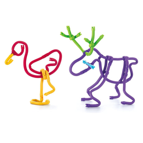 Spaghetteez set da 70 pezzi - aste da costruzione flessibili - giocattoli 4,5,6,7,8 anni ragazzi e ragazze - artigianato ragazze ragazzi - giocattoli da costruzione - giocattoli montessori - giocattoli educativi