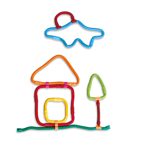 Spaghetteez set da 70 pezzi - aste da costruzione flessibili - giocattoli 4,5,6,7,8 anni ragazzi e ragazze - artigianato ragazze ragazzi - giocattoli da costruzione - giocattoli montessori - giocattoli educativi