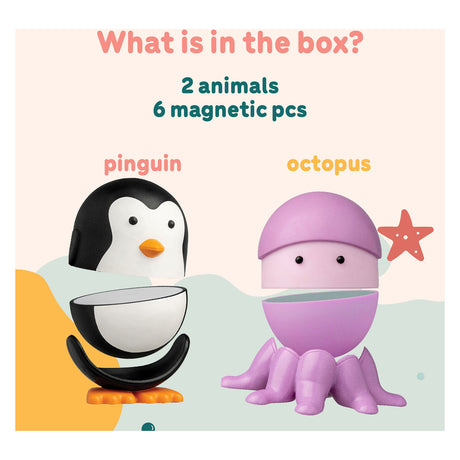 Clic magimals wibly wobly sealife giocattoli magnetici