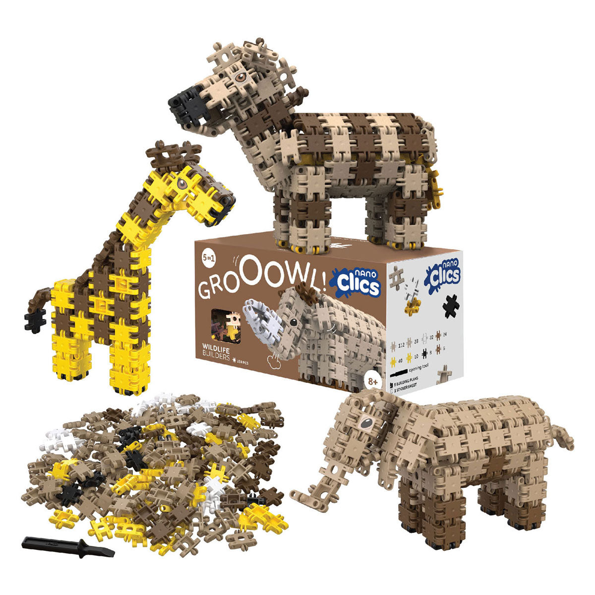 Clics nano - fauna selvatica, 250 pz.