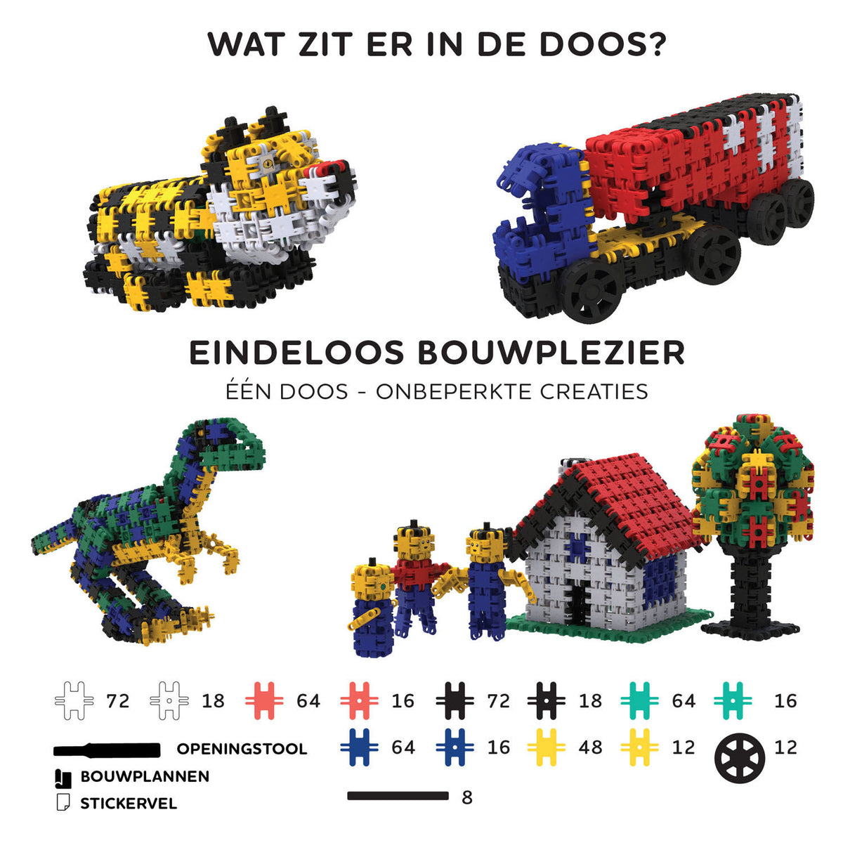 Clics nano - costruttori creativi, 500 pz.