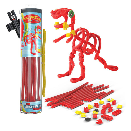 Barre flessibili da costruzione Clics spaghettiez velociraptor, 34 pz.