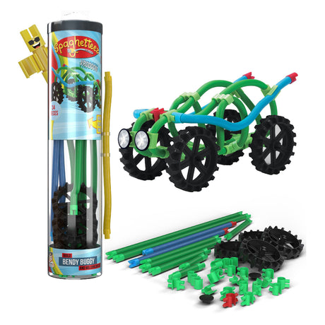Barre da costruzione flessibili Clics spaghettiez bendy buggy, 34 pz.