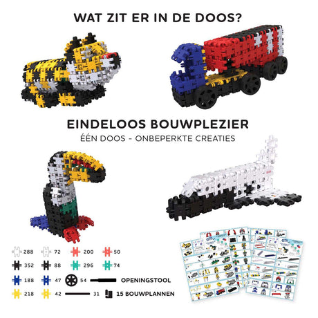 Clics Nano – Set da 2000 pezzi per costruttori creativi – Mattoncini 15 in 1 – Giocattoli realizzati in plastica riciclata al 100% – Giocattoli 8, 9, 10, 11, 12 anni – Giocattoli da costruzione