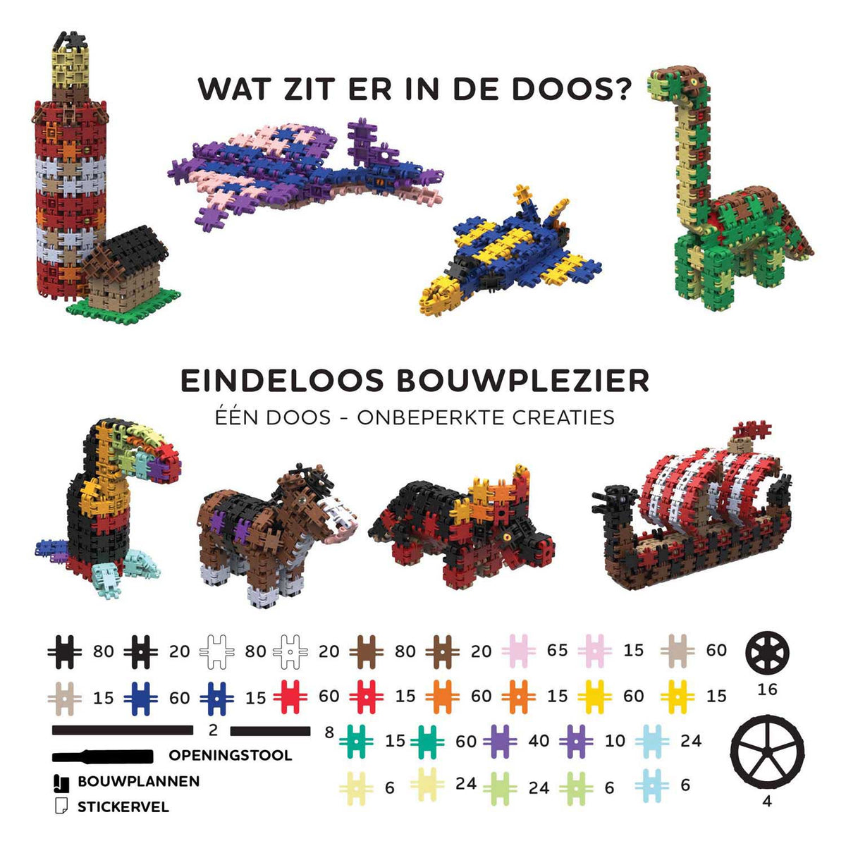 Clics nano - set di costruzioni per costruttori creativi - 1000 pz.