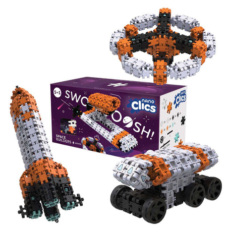 Clics nano - set di costruzioni per costruttori spaziali - 250 pezzi.