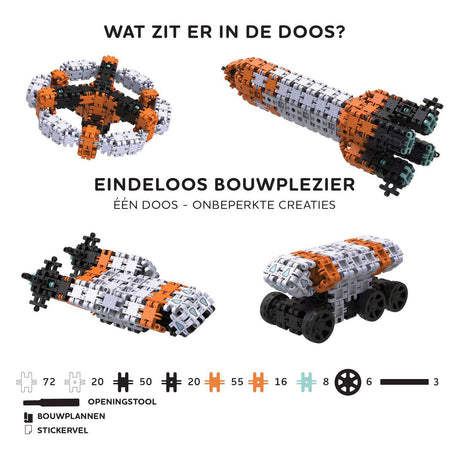 Clics nano - set di costruzioni per costruttori spaziali - 250 pezzi.