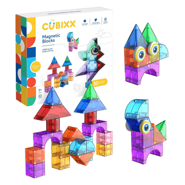 Giocattoli da costruzione magnetici Clics Cubixx - 22 pz.