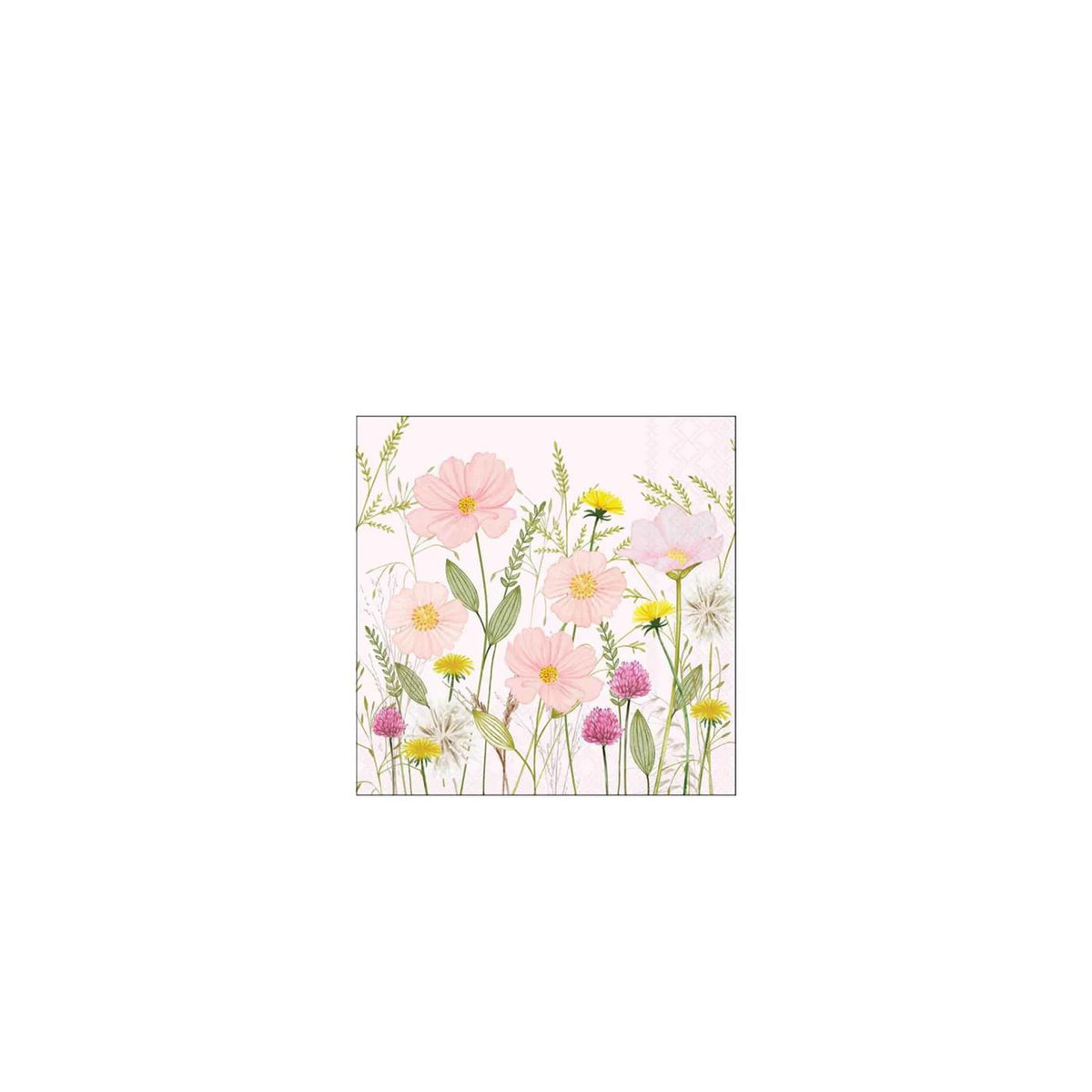 Tovaglioli Ambiente 25 cm fiori pastello rosa