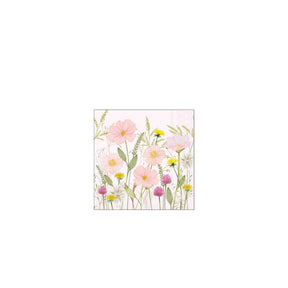 Tovaglioli Ambiente 25 cm fiori pastello rosa