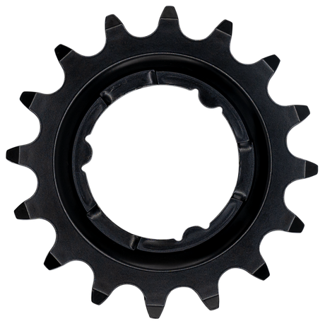 Pignone KMC per Shimano 16t o-mo acciaio 3 32 pollici - nero