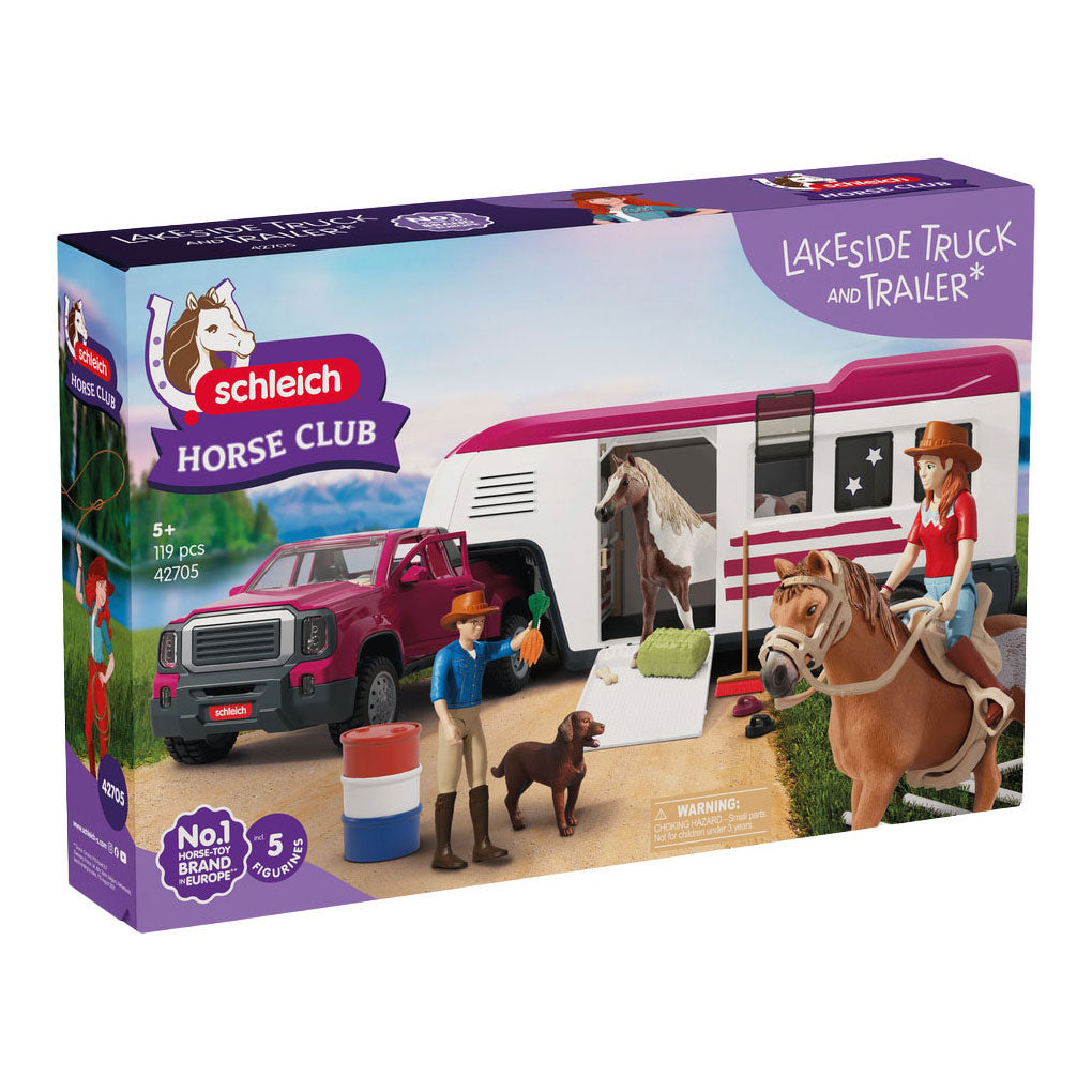Camion Schleich Horse Club Lakeside con rimorchio 42705