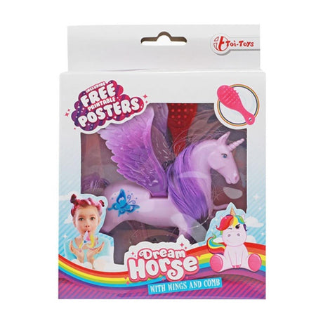 Toi-toys toi giocattoli cavallo da sogno unicorno pegaso con pennello