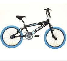Bicicletta Freestyle 20 Nero Opaco (Fascia Blu)