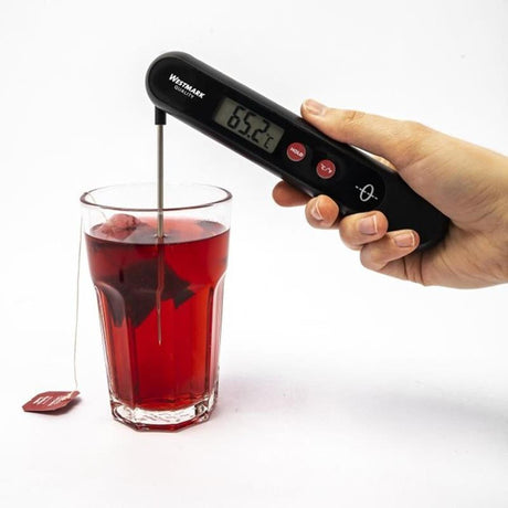 Termometro per perdite Westmark, senza batterie, con pulsante di blocco della temperatura, plastica in acciaio inossidabile, eco, argento nero rosso, 12962260