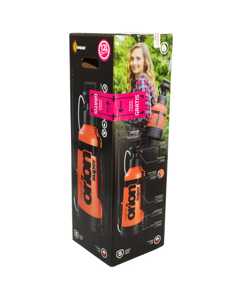 Kwazar sproeier orion super nieuw 12l + verbinding 3 rij