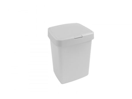Pattumiera Sunware delta 10 litri coperchio ribaltabile bianco 25,1x21,7x32,6 cm