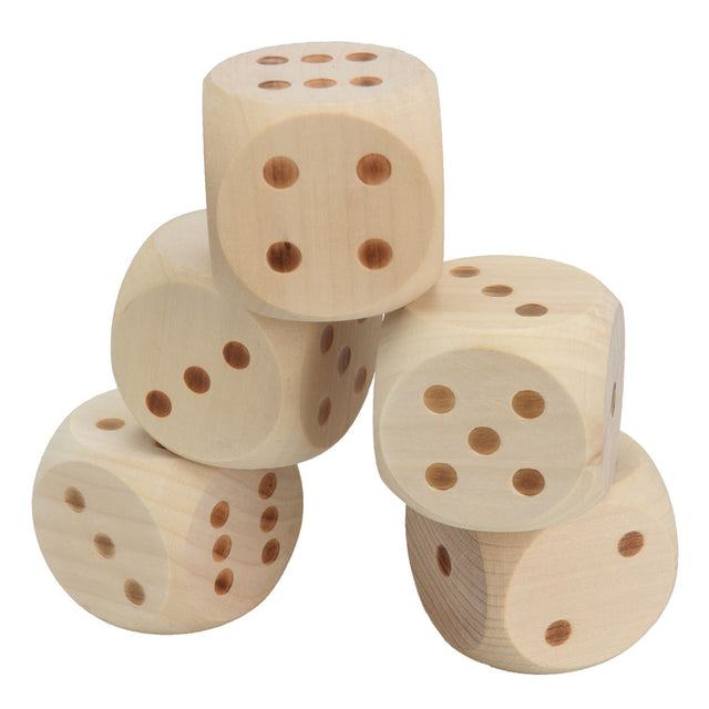 Gioco di dadi in legno XL