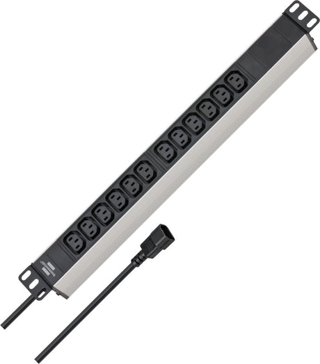 Presa Brennerstuhl alu-line 19 per quadri elettrici 12 vie 2m h05vv-f 3g1.0