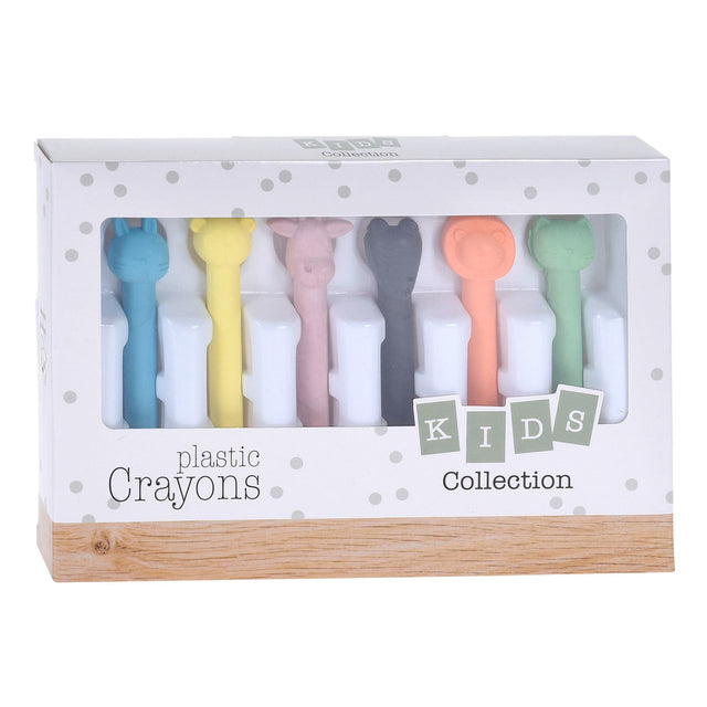 Crayons di cera Animali, 6st.