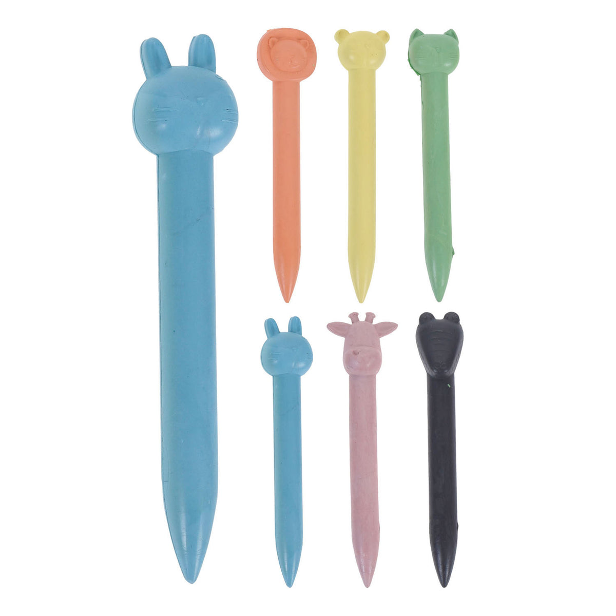 Crayons di cera Animali, 6st.