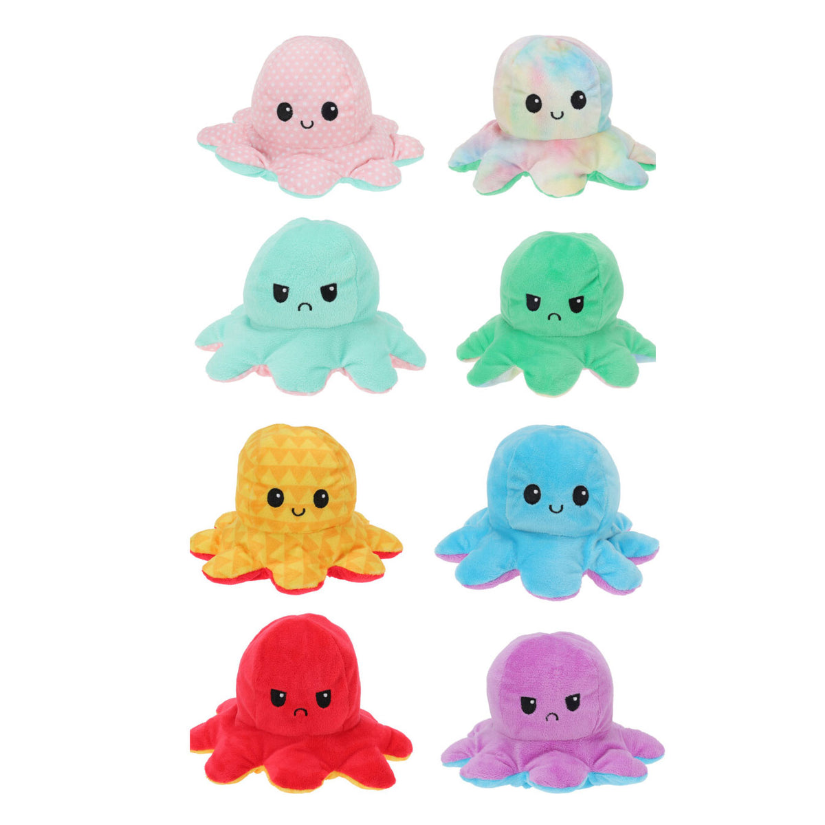 Polpo di peluche reversibile