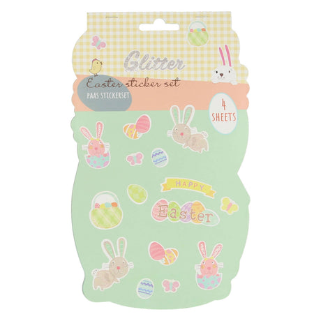 Libro di adesivi glitter pasquali