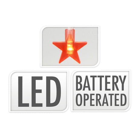 Filo luminoso con stelle LED, 100 cm