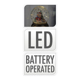 Palla tremante di Natale con LED XL