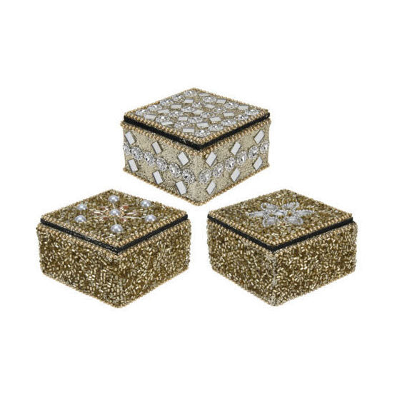 Scatola 7x4 cm oro, set da 12