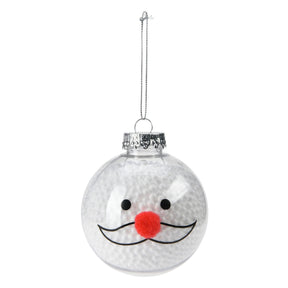 Christmas Bauble Snowman 8cm, set di 12 pezzi
