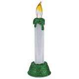 Candela a LED con glitter di Natale, 15 cm.