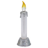 Candela a LED con glitter di Natale, 15 cm.