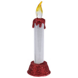 Candela a LED con glitter di Natale, 15 cm.
