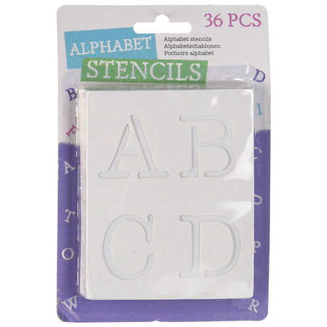 Lettere stencil, 36 pz.