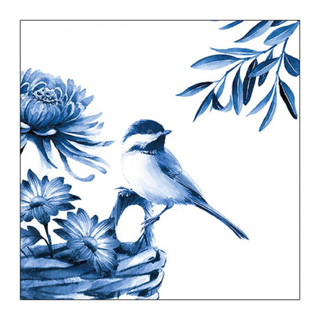Tovaglioli Ambiente uccello blu 33x33 cm
