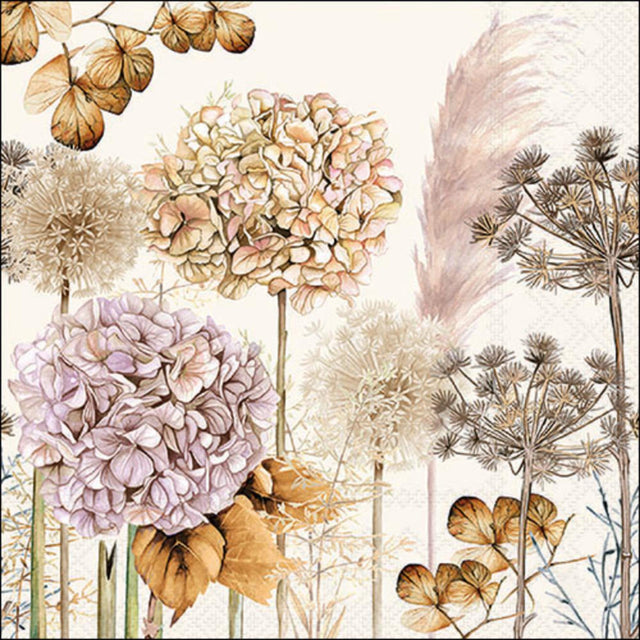 Tovaglioli Ambiente 33 cm fiori secchi